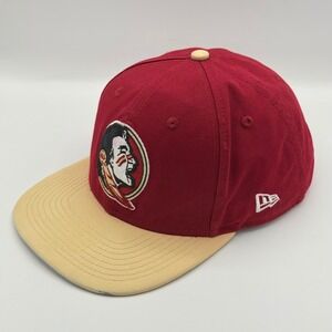 New Era 9FIFTY Florida State Seminoles Snapback Hat Garnet Gold OSFM FSU Cap